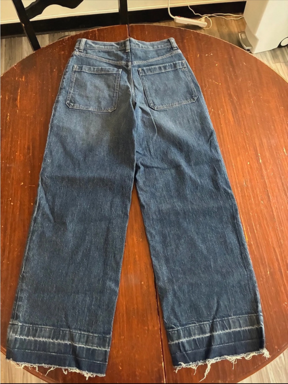NWT Madewell Emmett Wide-Leg Raw-Hem Jeans - Picture 5 of 5